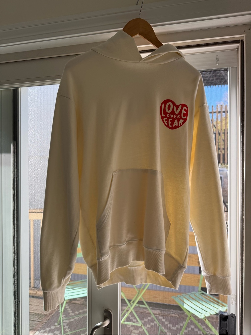Seek Discomfort- "Love Over Fear" Graphic Hoodie